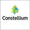 Constellium logo with a green and blue geometric shape above the company name on a white background.