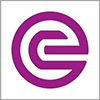 A purple stylised letter E inside a circular design on a white background with a grey border.