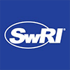 White SwRI text in a bold font inside an oval on a blue background, representing the Southwest Research Institute logo.