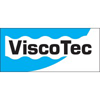 ViscoTec logo with bold black text on a white background and blue wave design underneath.