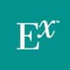 White letters “Ex” with a superscript “x” on a teal background.