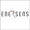 Logo for Enersens with stylised text; the R is formed by red and blue lines, whilst the other letters are in black on a white background.