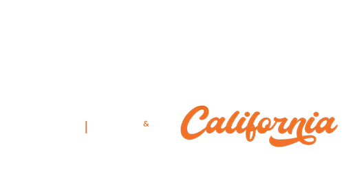Text logo with the words BATTECH California on a transparent background with a link to the website home page.